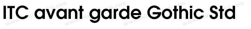 ITC avant garde Gothic Std   Demi字体转换